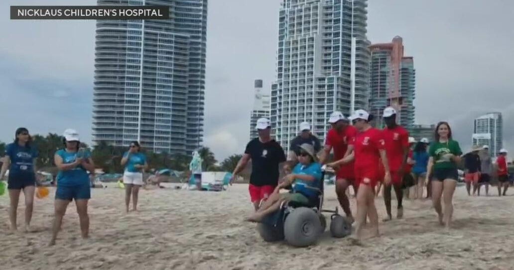 Nicklaus Children’s Hospital hosts “beach day” for patients with special needs