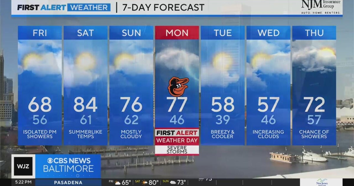 Warmup moves into Maryland this weekend - CBS Baltimore