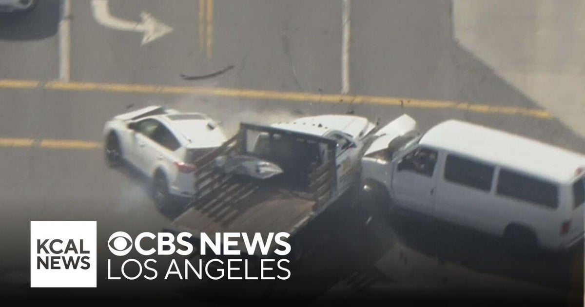 Dangerous pursuit of stolen truck ends in violent crash in Los Angeles ...