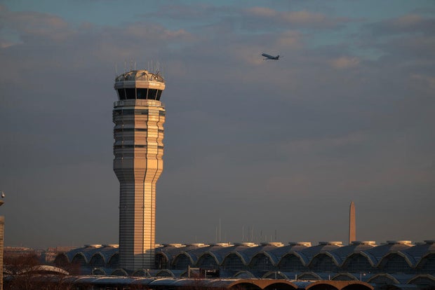 air traffic control tower at Reagan National Airport 
