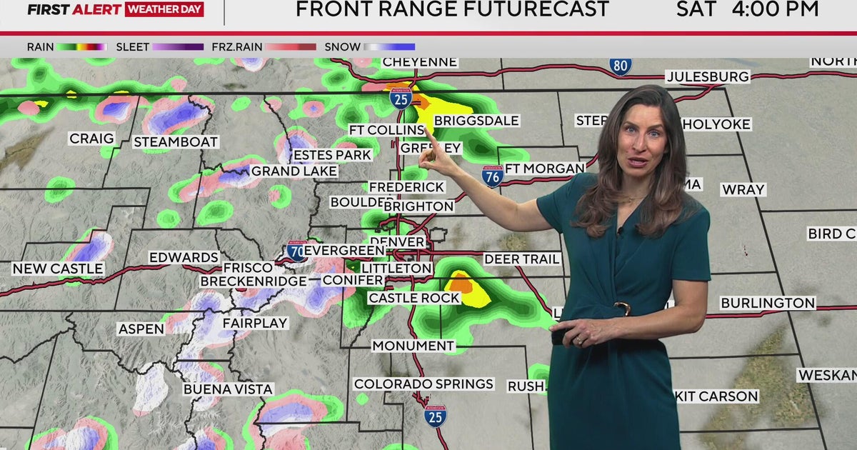 Rain and snow showers expected across Colorado this weekend - CBS Colorado