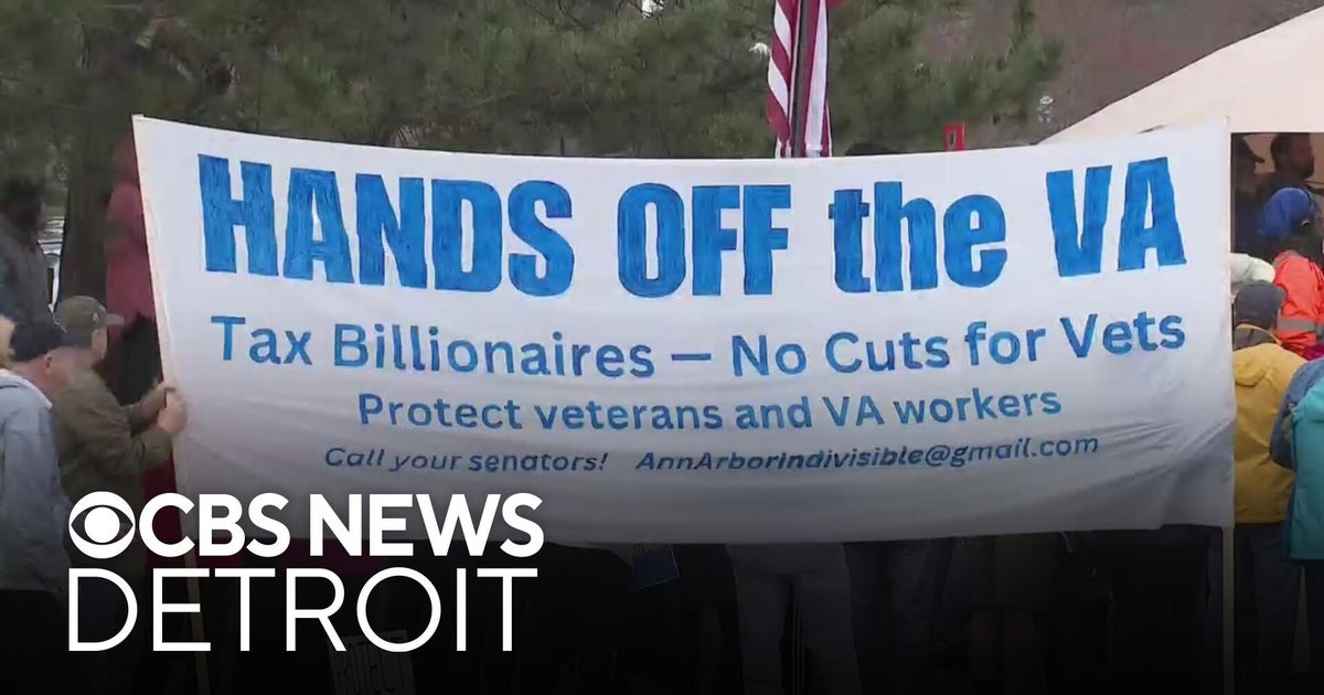 VA funding cuts in focus at Ann Arbor rally - CBS Detroit