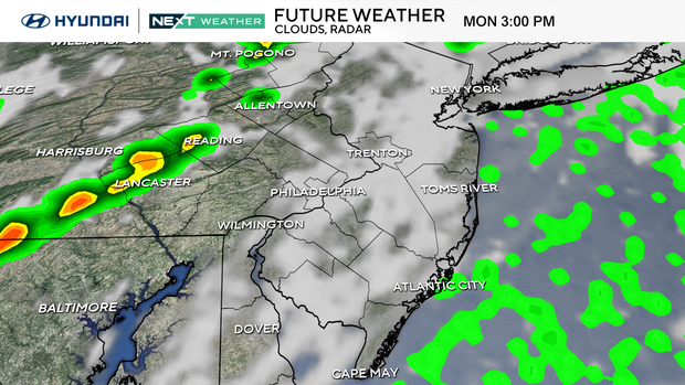 3 p.m. radar for Monday, March 31
