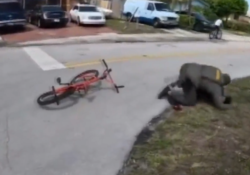 Broward deputy not facing investigation after viral video shows him  tackling young cyclist, officials say - CBS Miami