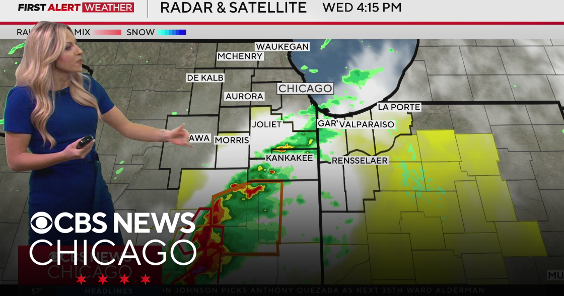Severe storms possible Wednesday night, with tornado chance - CBS Chicago
