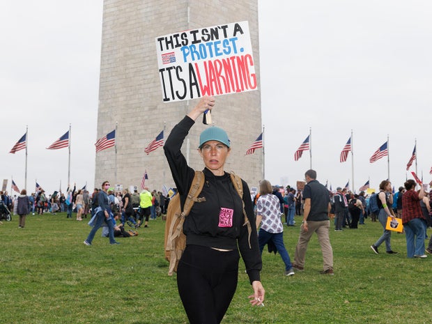 Demonstrators Protest Trump Administration Policies In Washington During Nationwide Day Of Protest 