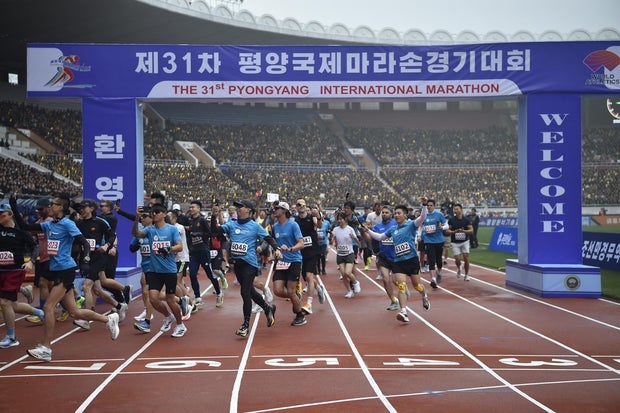 NKOREA-ATHLETICS-MARATHON-PYONGYANG 