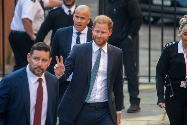 Prince Harry arrives at the Royal Court 