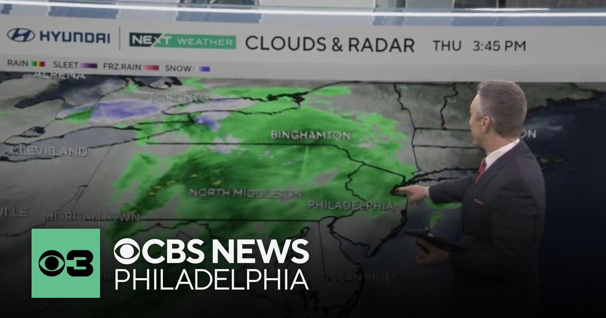 Cloudy Thursday night in Philadelphia region before rainy Friday - CBS ...