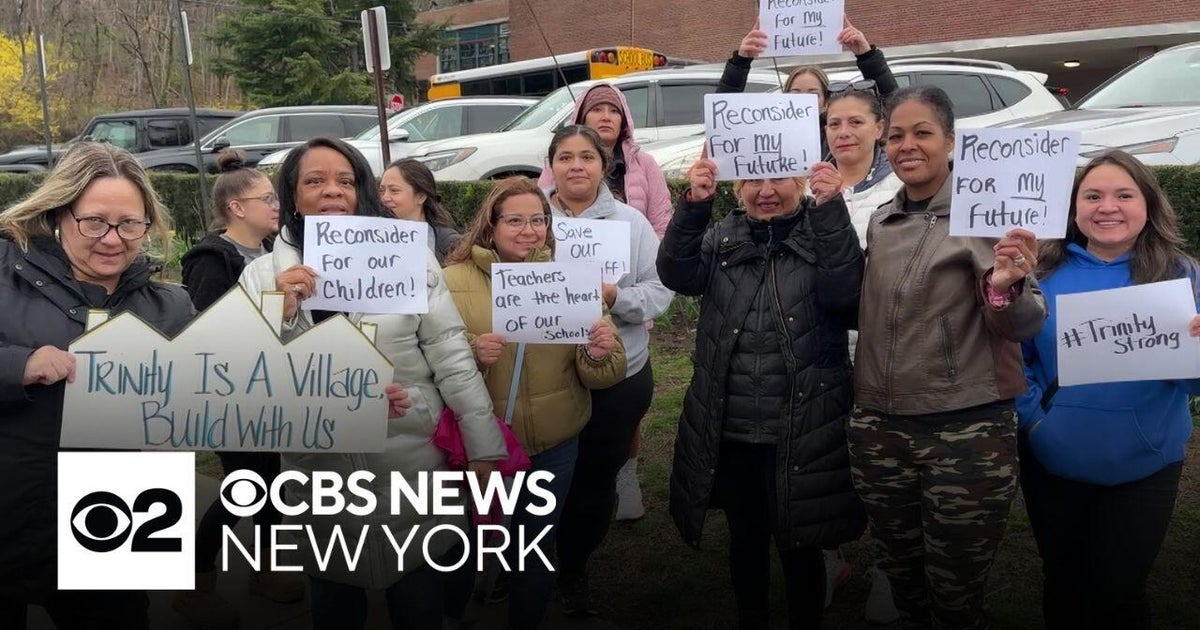 New Rochelle teachers, parents protest proposed school budget cuts ...