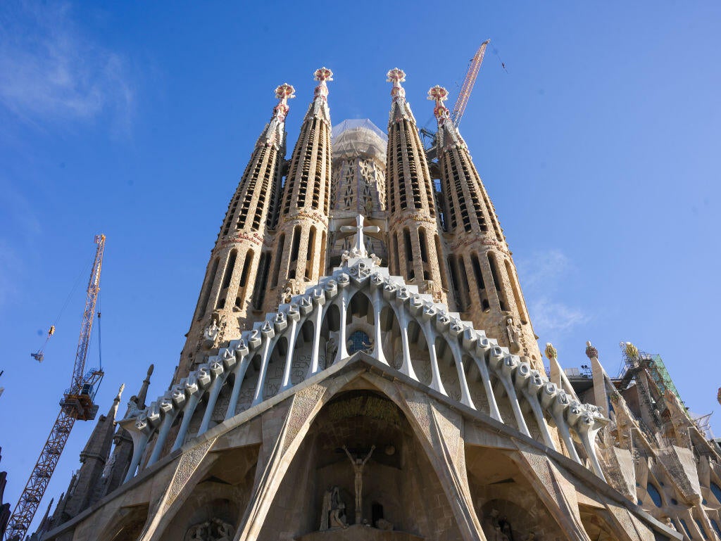 Construction end of La Sagrada Familia in Barcelona