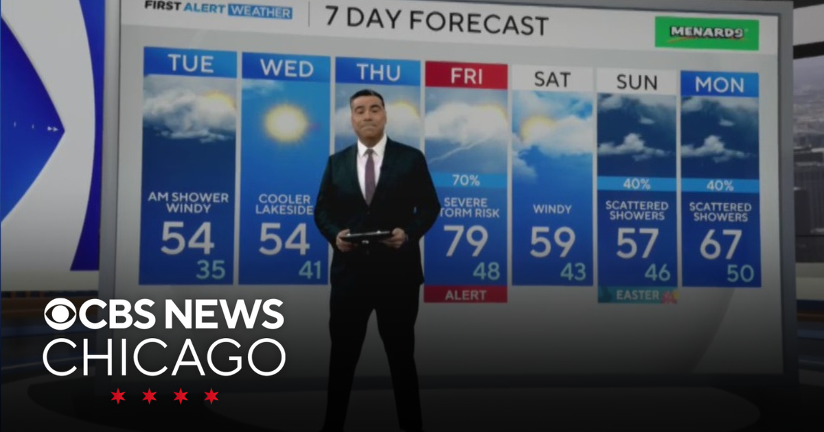 Spotty showers possible overnight in Chicago - CBS Chicago