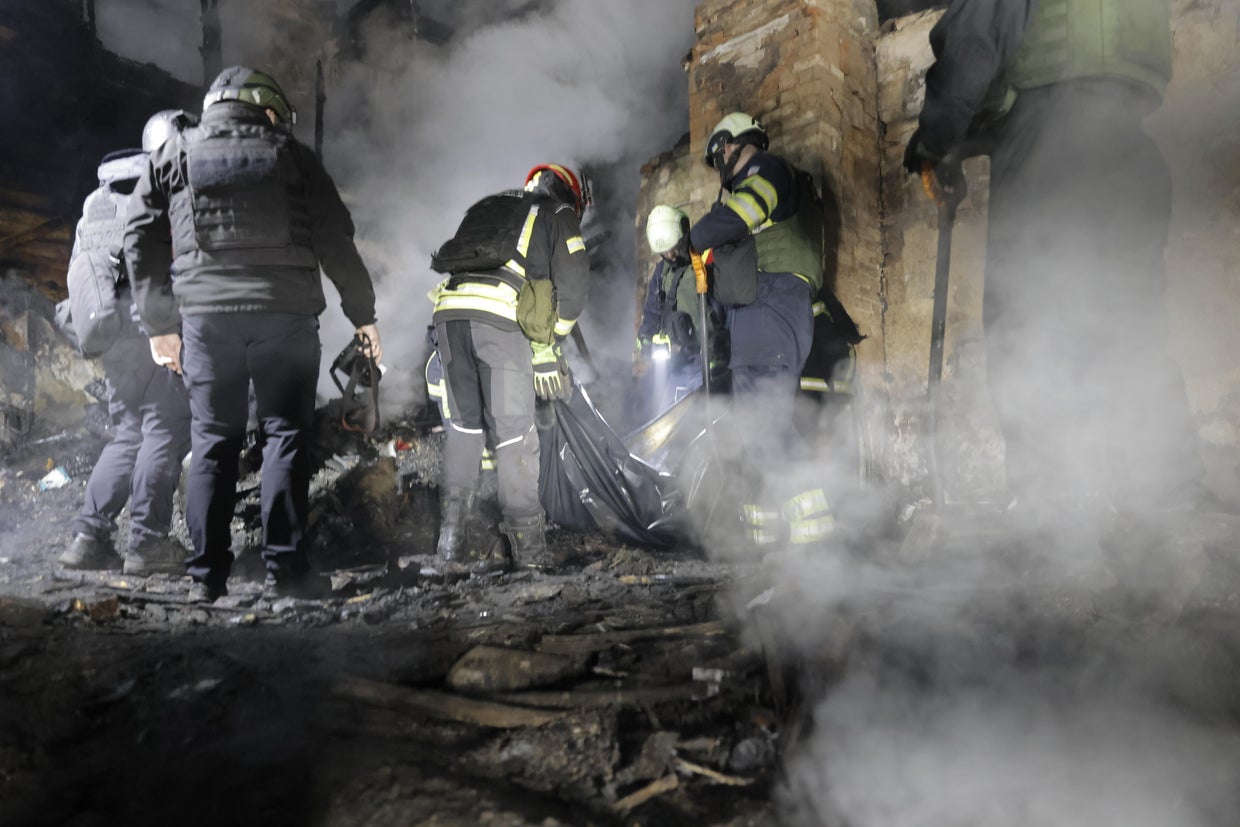 Aftermath Of A Russian Drone Attack In Kharkiv