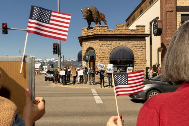 Protesters Gather In Cities Nationwide To Denounce The Trump Administration 