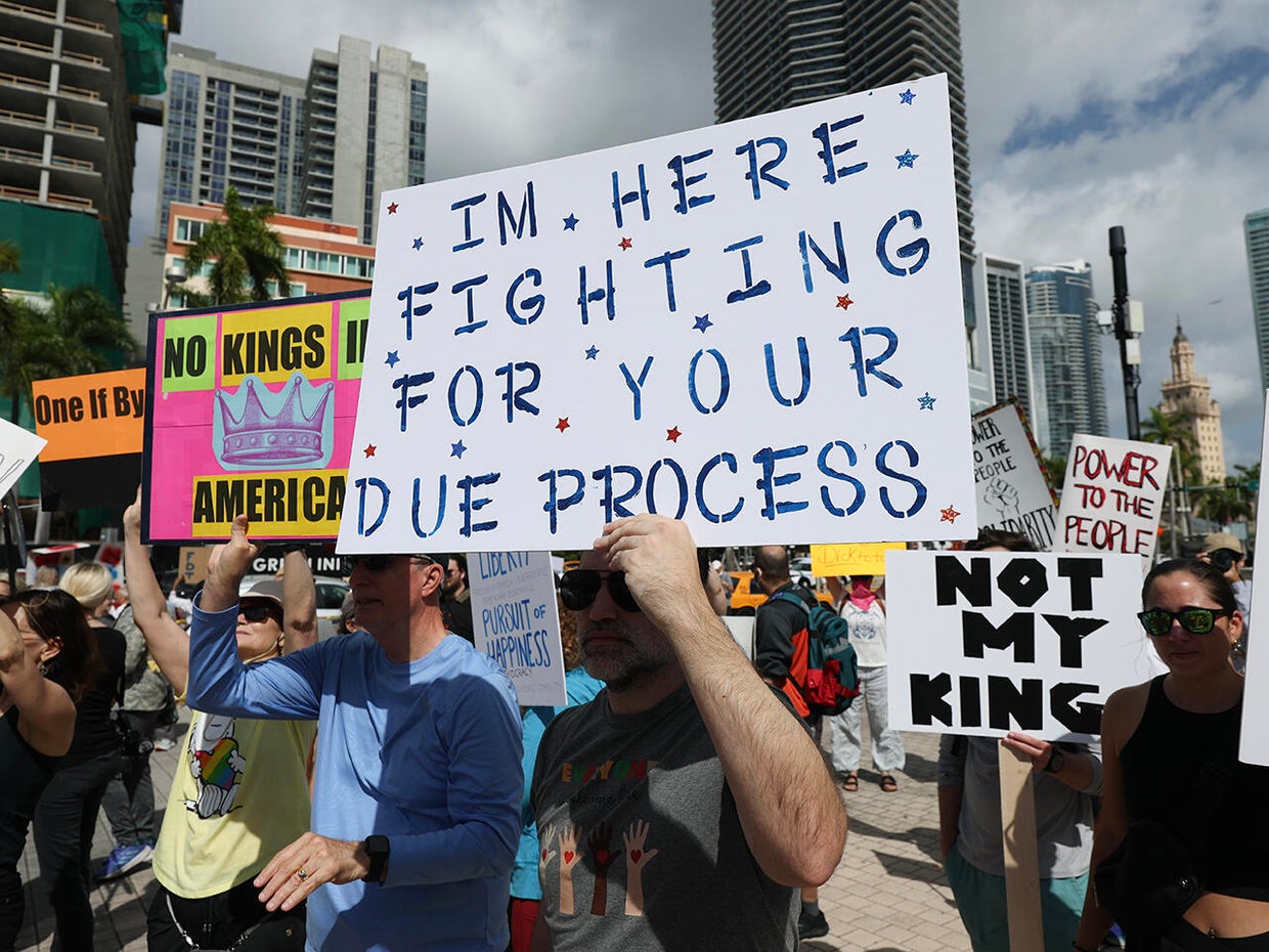 Protesters Gather In Cities Nationwide To Denounce The Trump Administration