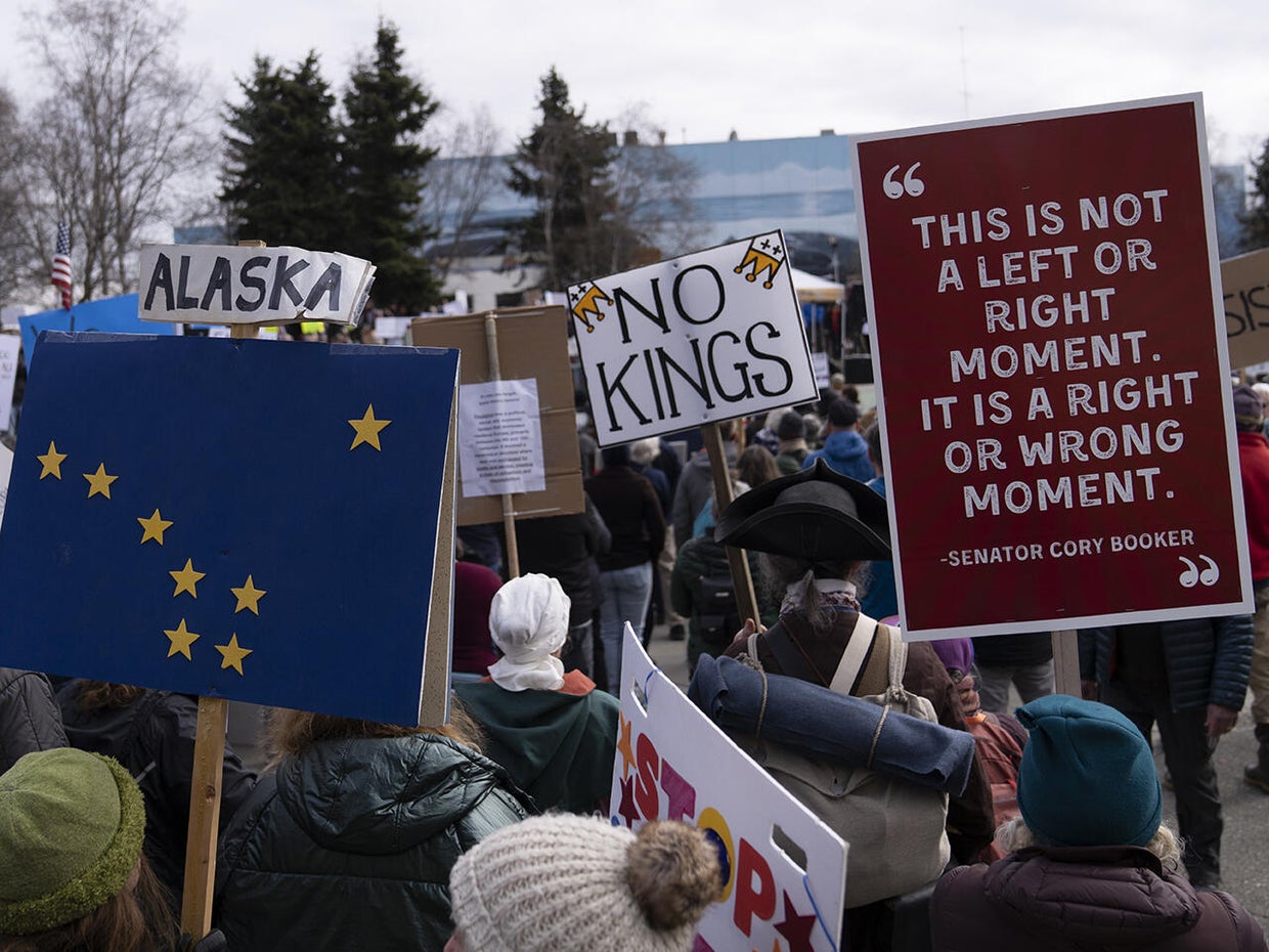 Rally against US President Donald Trump administration in Alaska