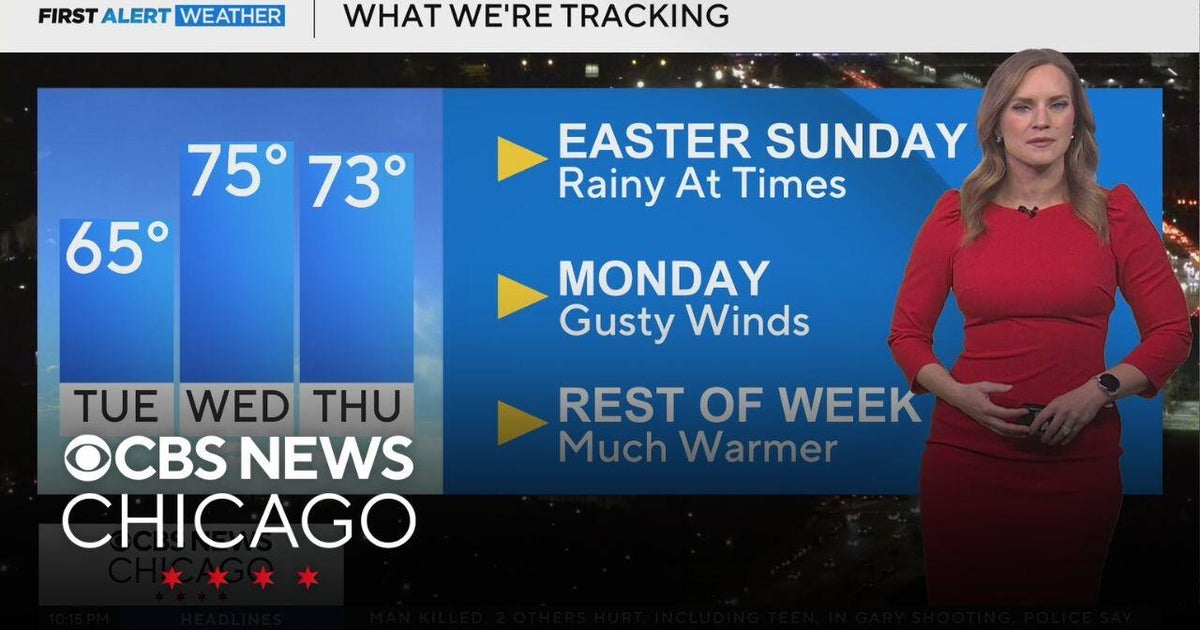 Breezy and wet Easter in Chicago; warmup coming midweek - CBS Chicago