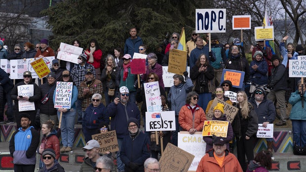 Rally against US President Donald Trump administration in Alaska 