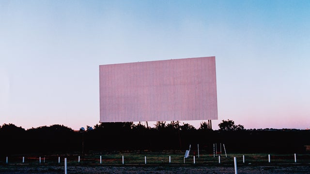 Empty Drive-in Theater 