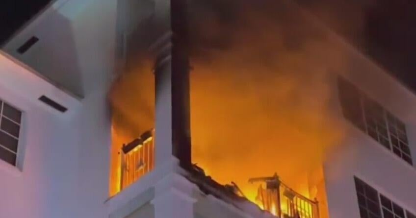 Man, cat safe after raging fire engulfs Fort Lauderdale apartment Man, cat safe after raging fire engulfs Fort Lauderdale apartment