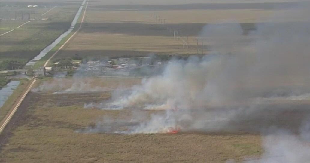 Western Broward brush fire 100% contained, Florida Forest Service says Western Broward brush fire 100% contained, Florida Forest Service says