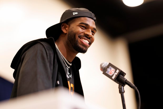 Shedeur Sanders at 2025 NFL Scouting Combine