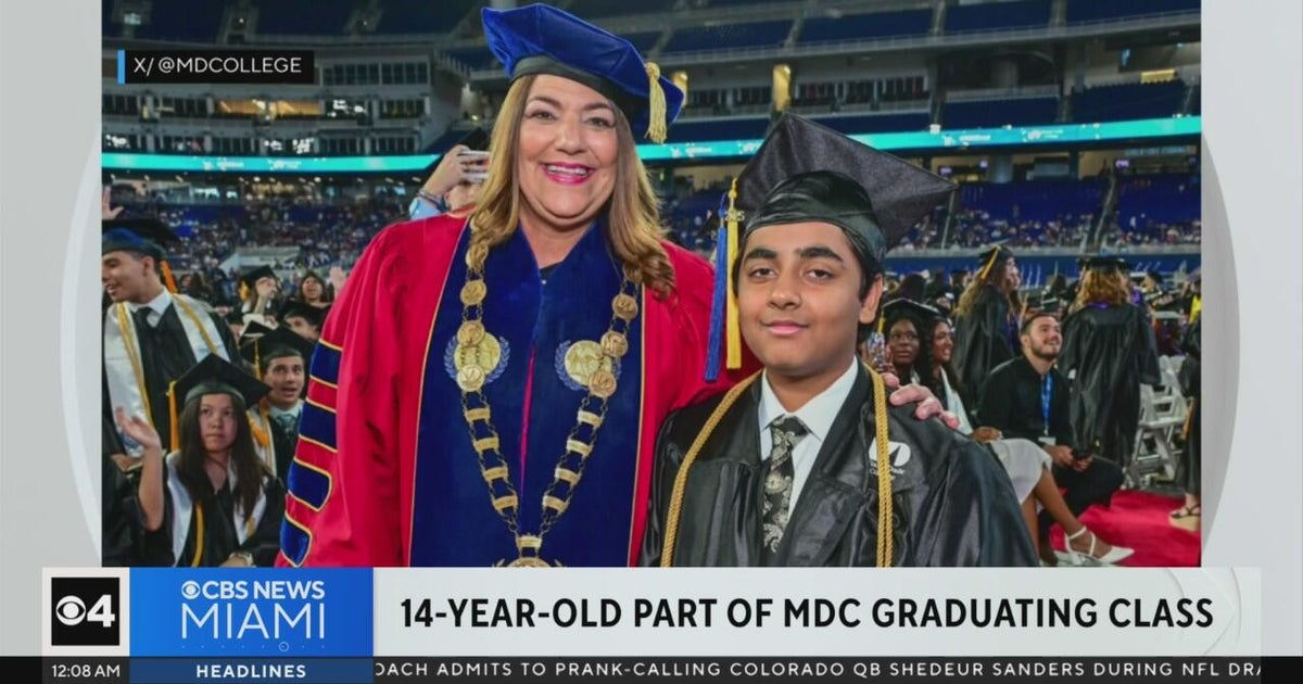 14-year-old graduates from Miami-Dade College