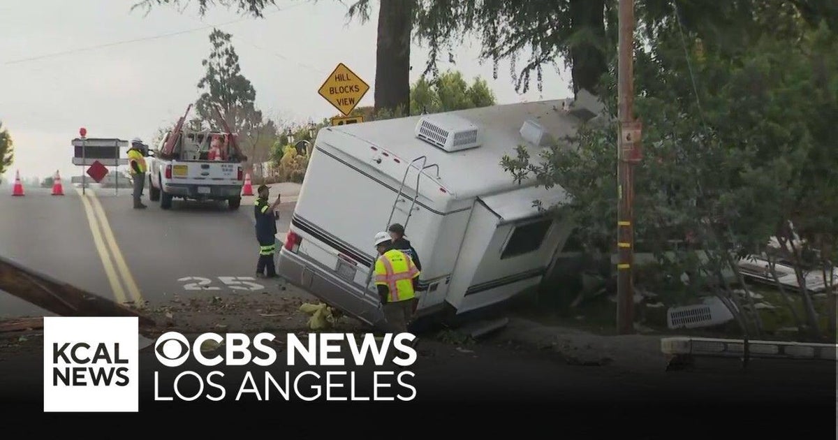 RV crashes into power pole causing outages in San Bernardino County ...