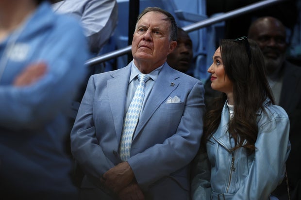 Coach Bill Belichick and his girlfriend Jordon Hudson 