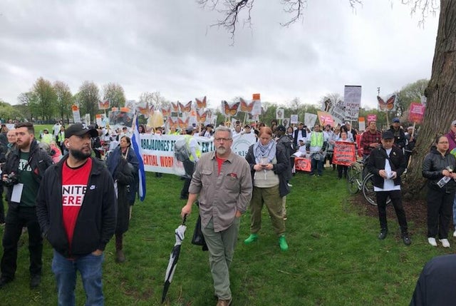 May Day 2025 protest in Union Park, Chicago. 