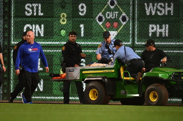 Pirate lover that fell from the wall in the PNC park in Pittsburgh identified star-news.press/wp Chicago Cubs in Pittsburgh Pirates