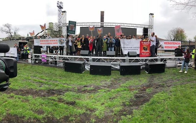 May Day 2025 protest in Union Park, Chicago. 