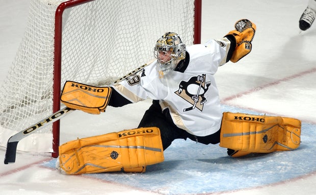 Fleury makes save against Hawks 