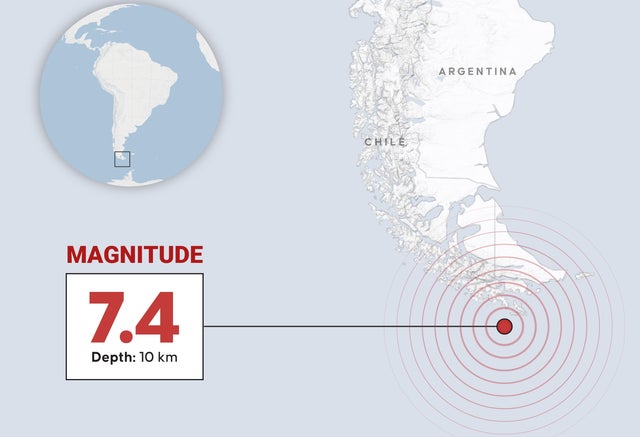 Earthquake map 