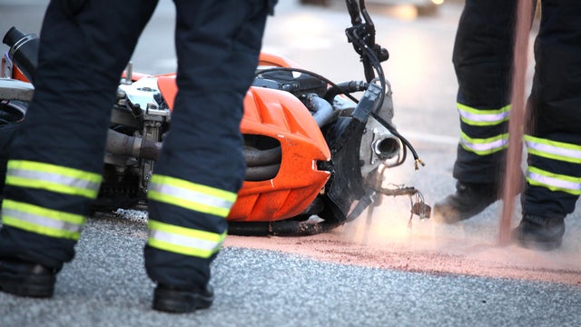 Motorcycle accident - Motorradunfall 