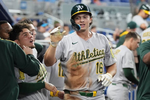 Athletics Marlins Baseball 