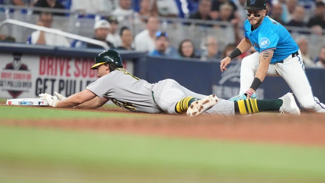 Athletics Marlins Baseball 