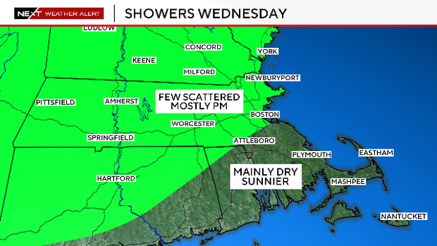 Showers Wednesday 