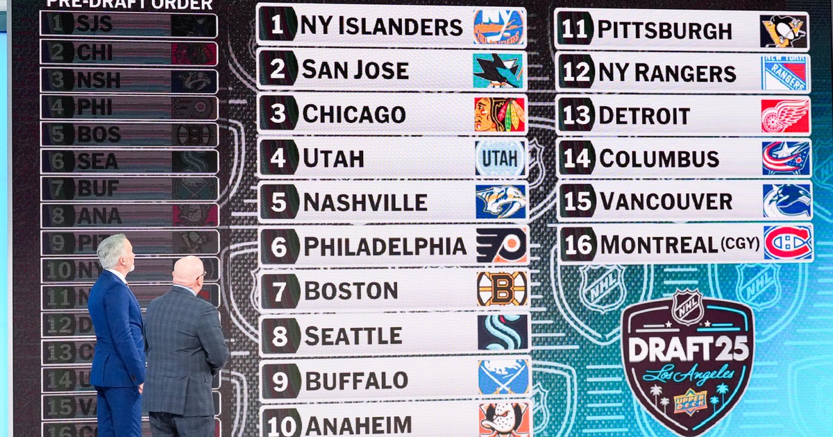 Sharks to pick 2nd in 2025 NHL Draft following last-place finish