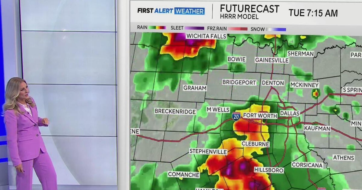 Showers and storms are quick to return to North Texas on Tuesday ...