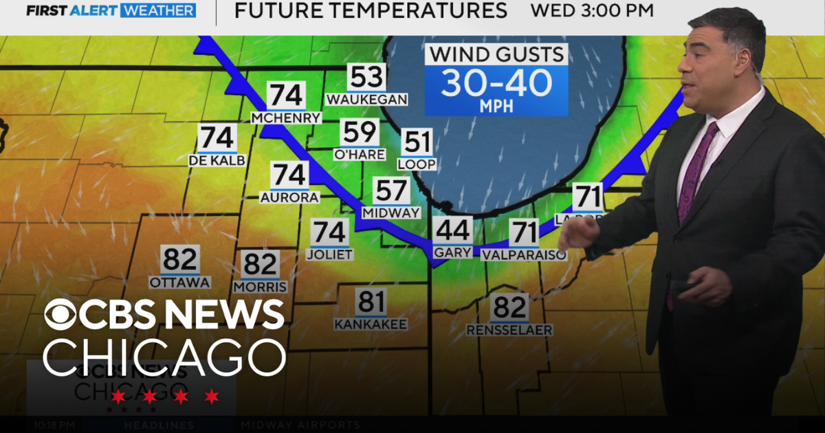 Temperatures crash in Chicago on Wednesday - CBS Chicago