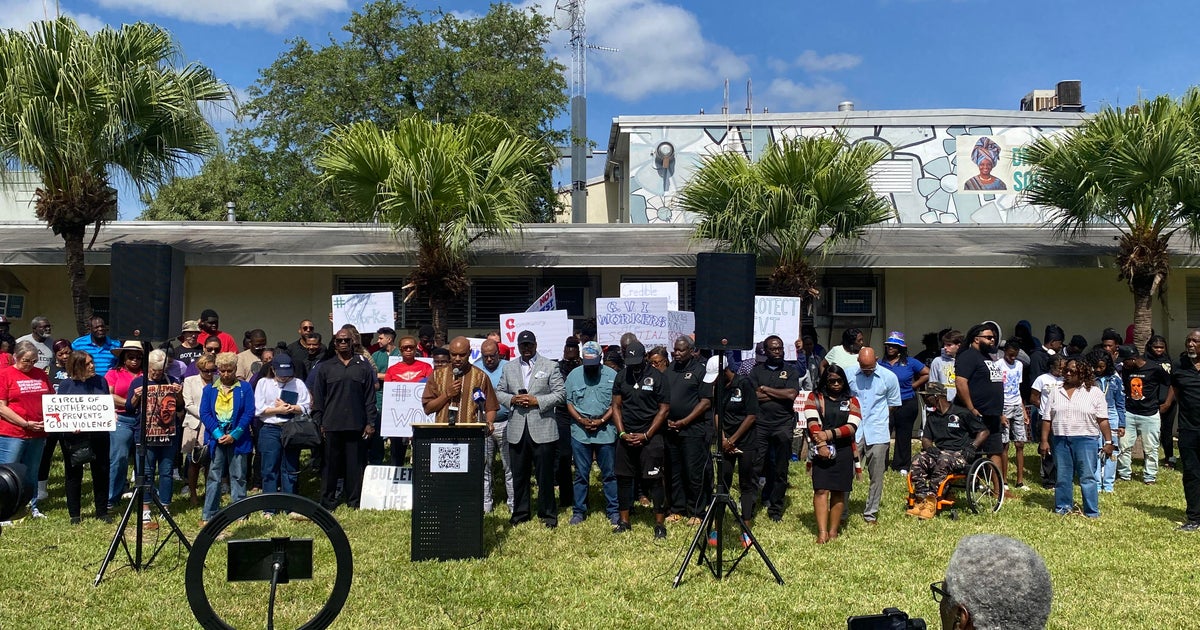 Miami gun violence prevention nonprofit protests federal funding cuts: