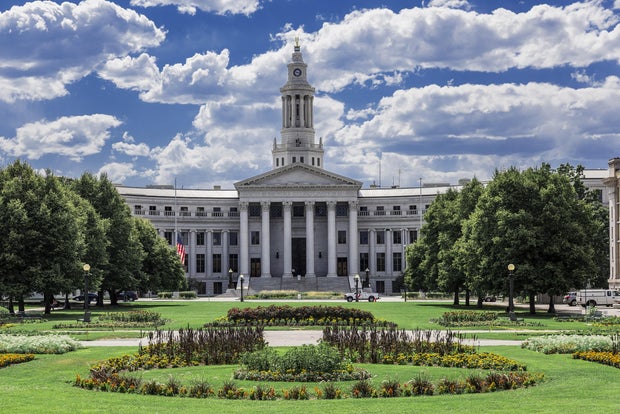 Denver City Hall and County Building in Colorado. 