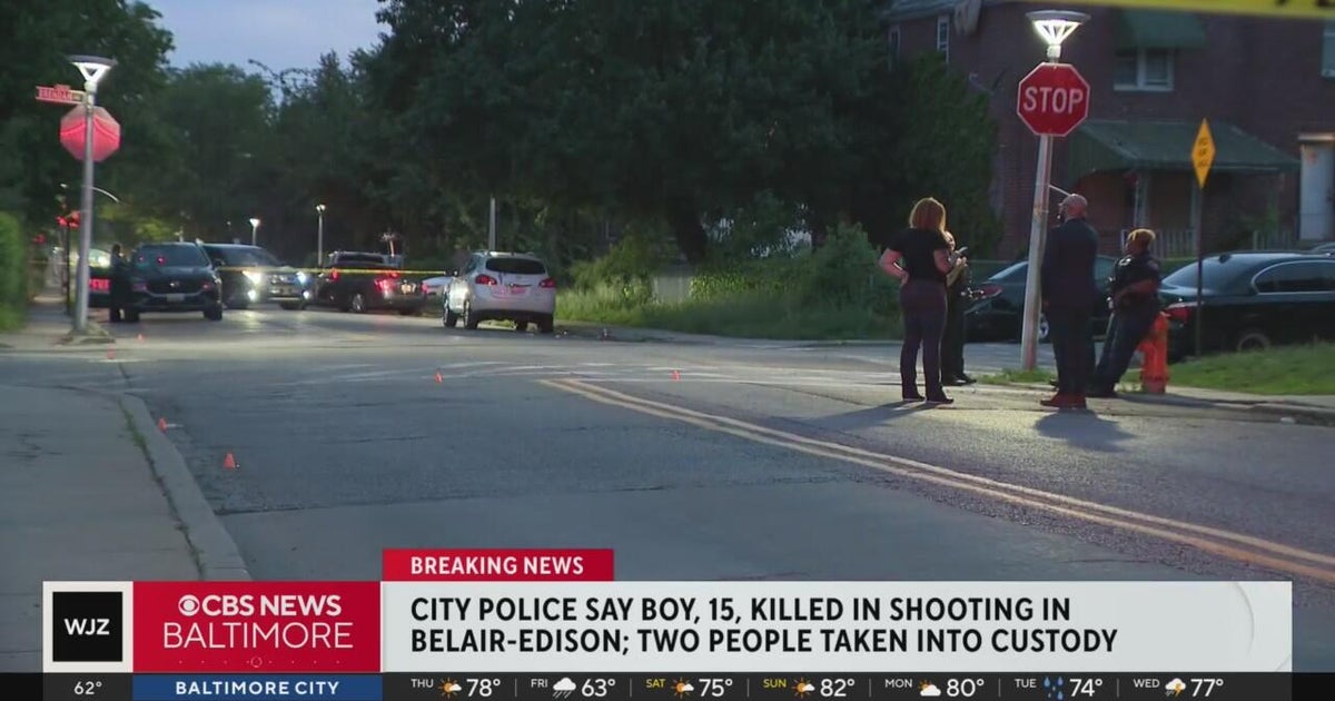 2 questioned in deadly shooting of teenager in Baltimore - CBS Baltimore