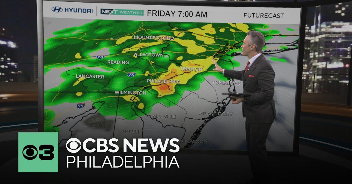Thursday starts sunny before rain moves into Philadelphia region - CBS ...