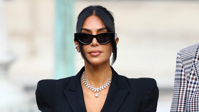 Kim Kardashian leaves the courthouse after testifying in the trial of 10 people accused of stealing millions of dollars worth of jewelry from her while holding her at gunpoint during Paris Fashion Week in 2016, in Paris, France, May 13, 2025. 