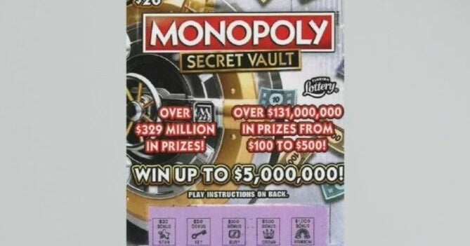Davie man wins  million prize playing Florida Lottery scratch-off game Davie man wins  million prize playing Florida Lottery scratch-off game