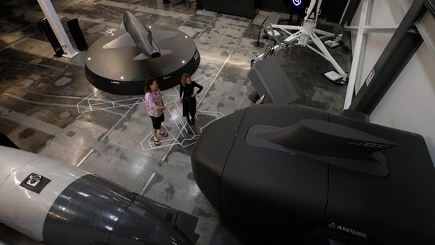 Palmer Luckey and Sharyn Alfonsi