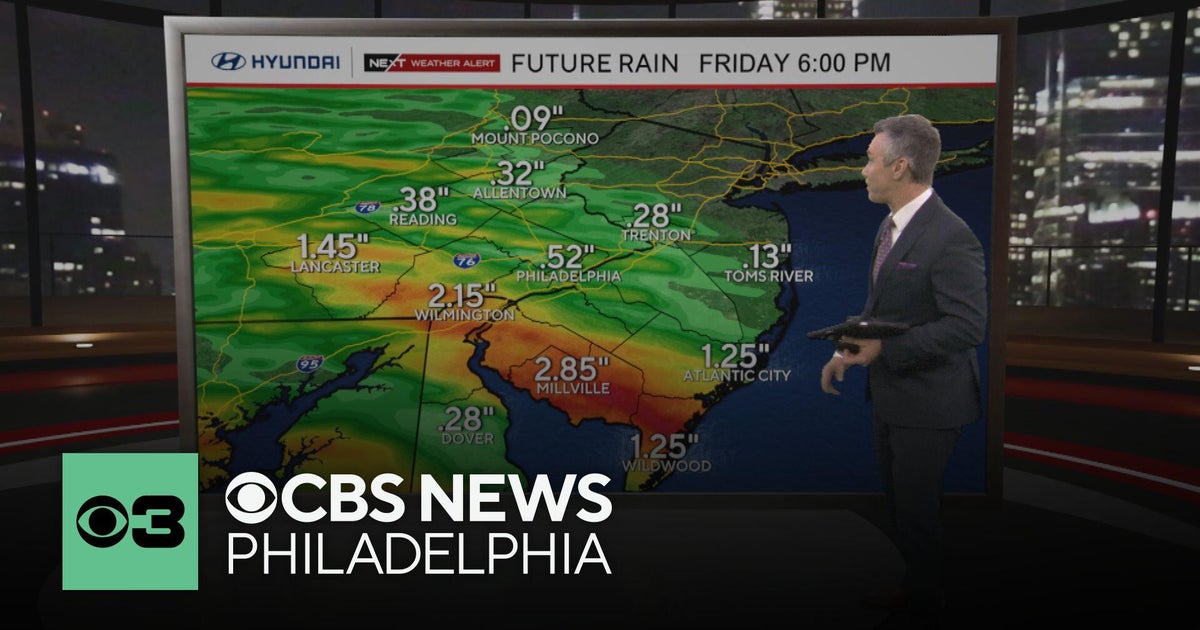 Strong to severe storms possible Friday in Philadelphia region - CBS ...