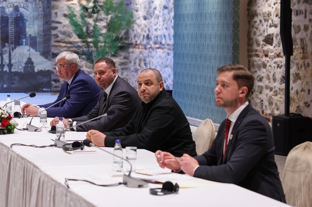 Ukraine-Russian peace conversations take place in Istanbul